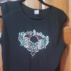 HD Womens Large Skull Tank
